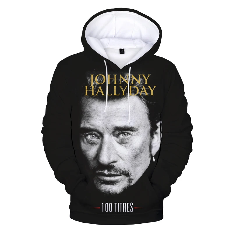 

2022 New Johnny Hallyday 3D Printed Hoodie Sportswear Men's and Women's Casual Fashion Sports All-match Harajuku Style Hooded Sw