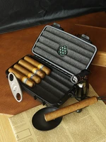 cohiba cigar humidor case waterproof travel smoking box storage 4 cigars box humidor humidifier for sigar