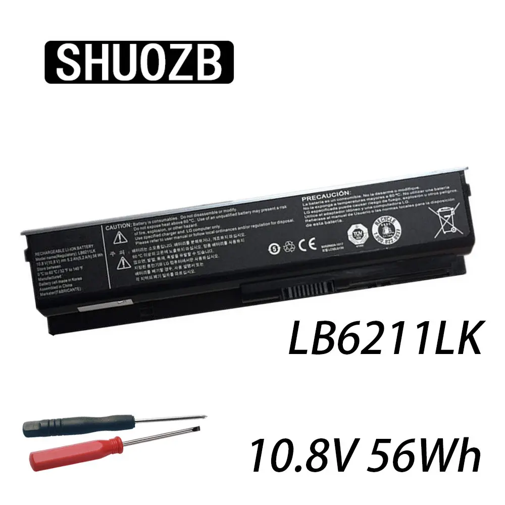 

SHUOZB LB3211LK LB6211LK Laptop Battery For LG Xnote P430 P530 Notebook EAC6167900 Batteries 10.8V 56WH 5200mAh Free Ttools