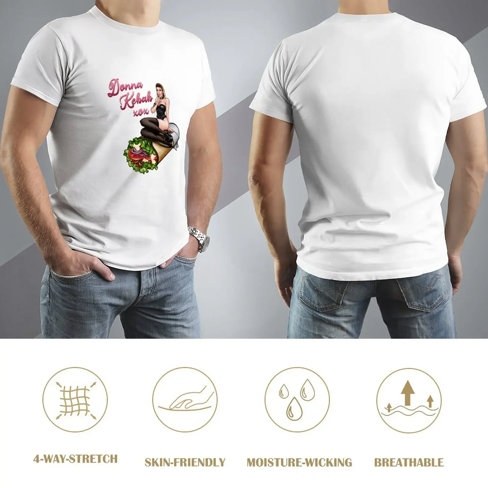 Фото Футболка Donna Kebab xox с принтом животных для мальчиков, рубашка на заказ, мужские футболки №3