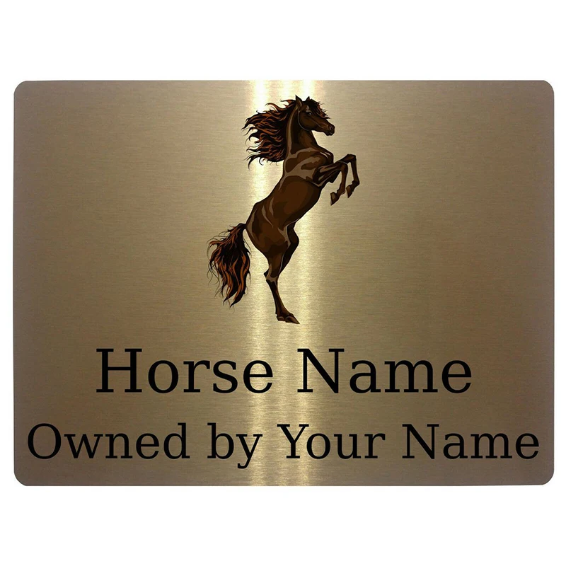 

Customized Horse Aluminium House Sign Personalised - House Name & Street Name