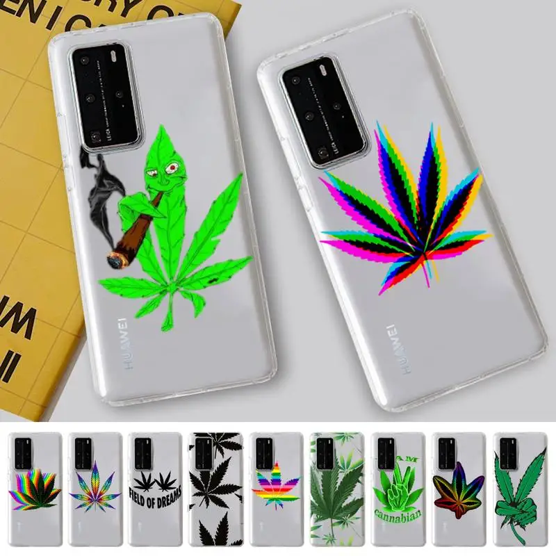 

YNDFCNB Abstractionism Art high weed Phone Case for Samsung A51 A52 A71 A12 for Redmi 7 9 9A for Huawei Honor8X 10i Clear Case