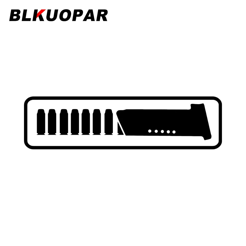 

BLKUOPAR погрузочный пистолет, пожалуйста, подождите, автомобильная наклейка, персональная JDM простая креативная наклейка, окклюзия, царапины, ...
