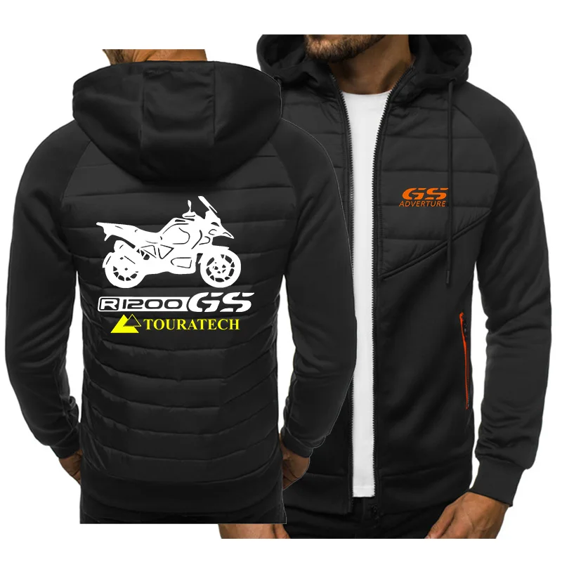 

Spring and autumn Hoodie men's GS ADV 1200 logo car animation fun printing high quality cotton men Jacket Hoodie hip hop casual