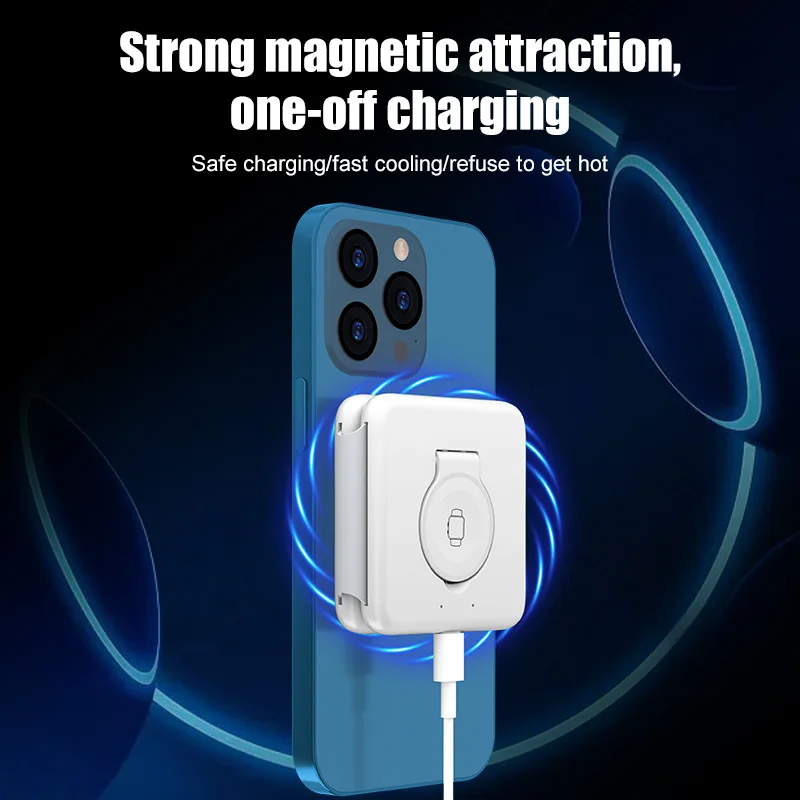 

For Iphone 14/13 15w Fast Charger 3-in-1 Foldable Wireless Charger P14 Multifunction Type-c Charging Portable