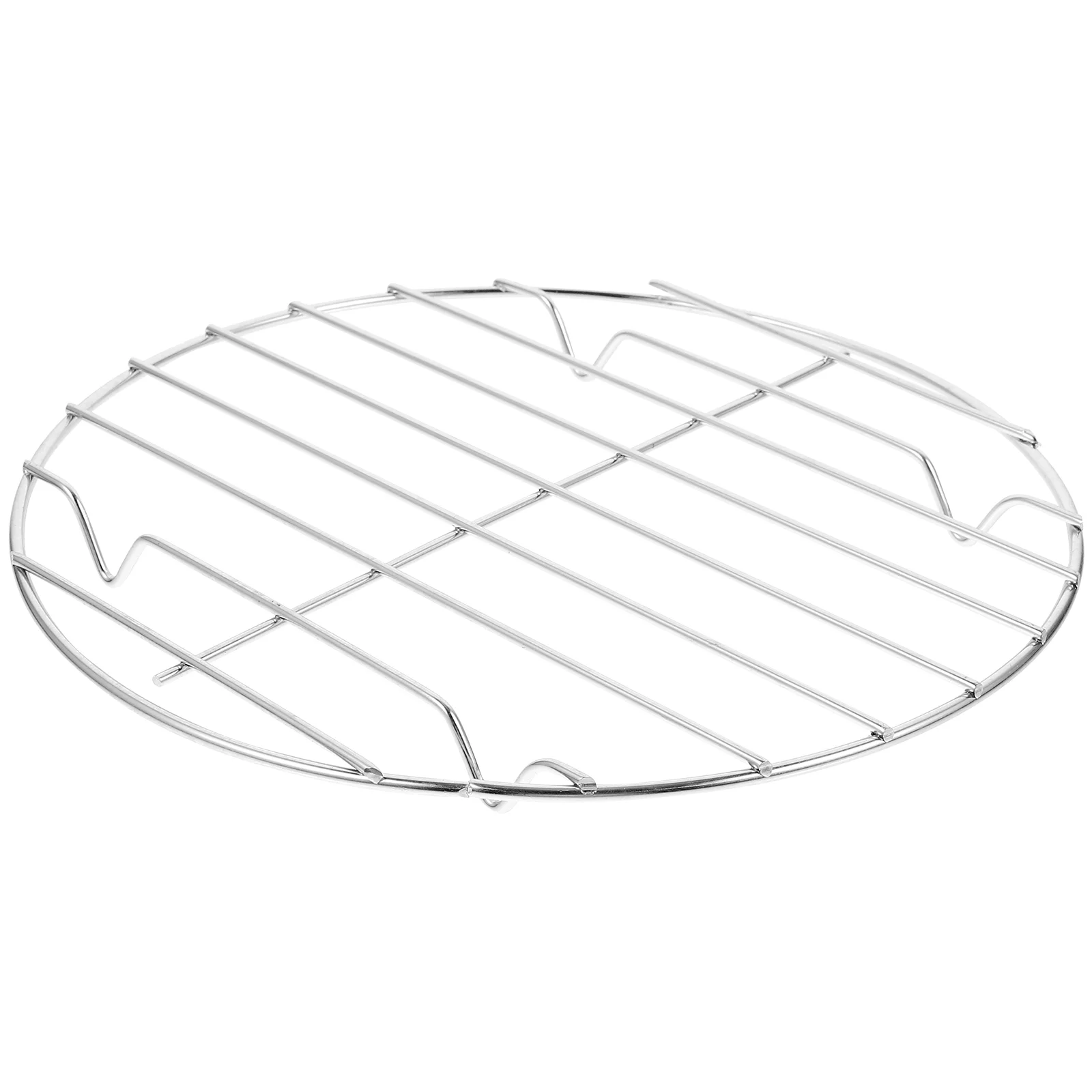 Круглая серебряная стойка для костра гриля мясная сетка гриль чайник барбекю