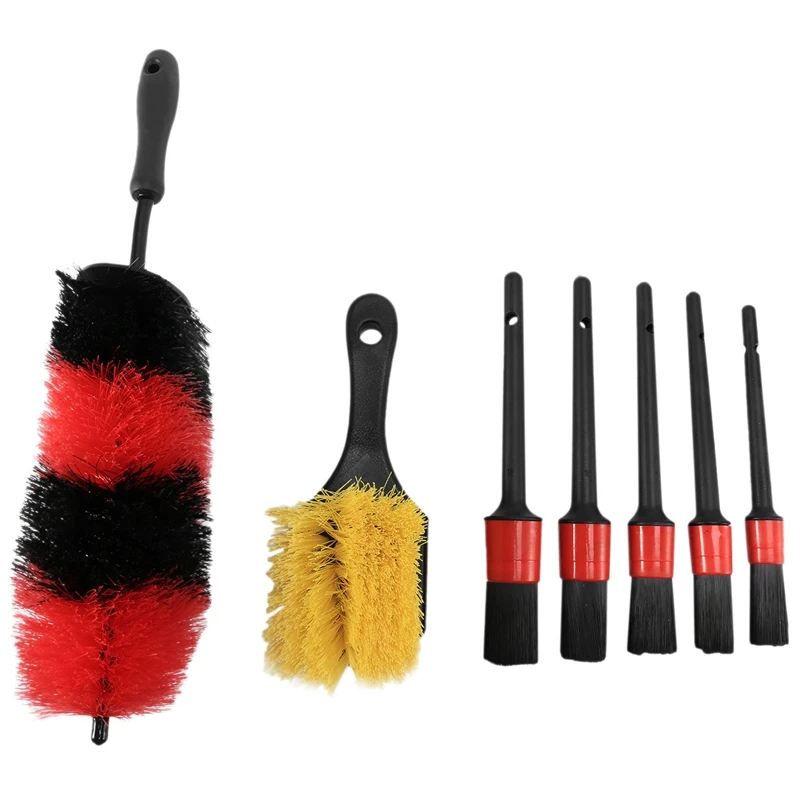 

Автомобильная щетка для покрышек Набор Щеток Для Чистки грязных шин выводит грязь и грязь на дороге, короткая ручка для легкого очищения