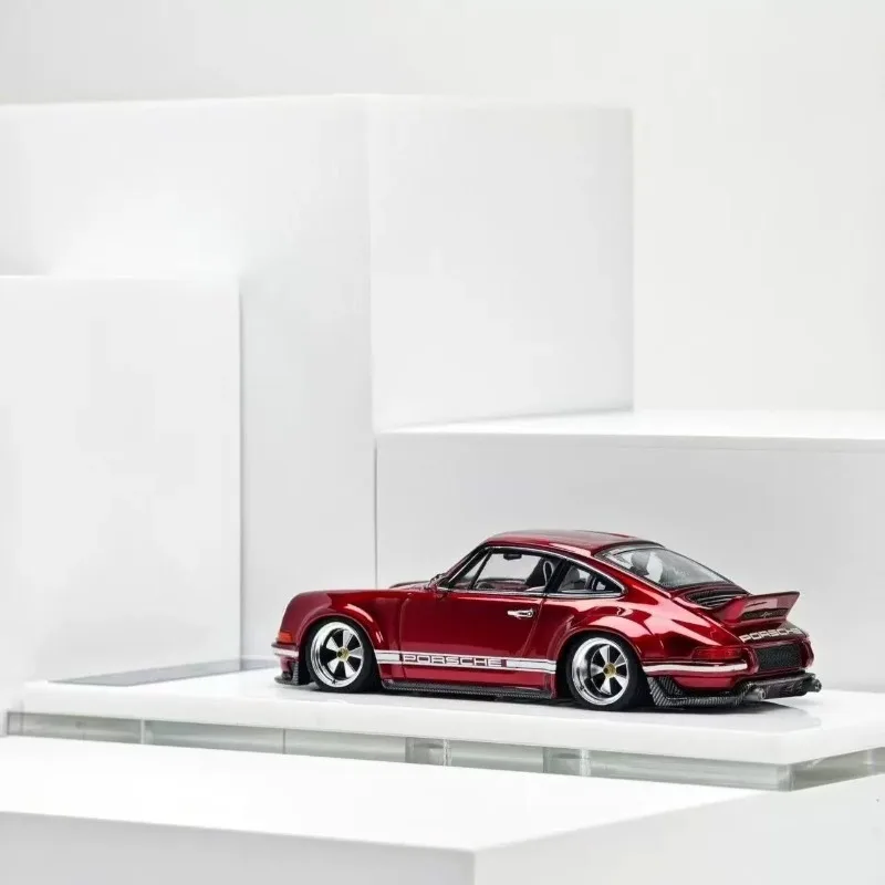 Фото Коллекционная модель автомобиля HEC Zincit Singer Coupe DLS Red Blue Limited Edition, масштаб 1:43, ультратонкий литой сплав, идеальный подарок №2