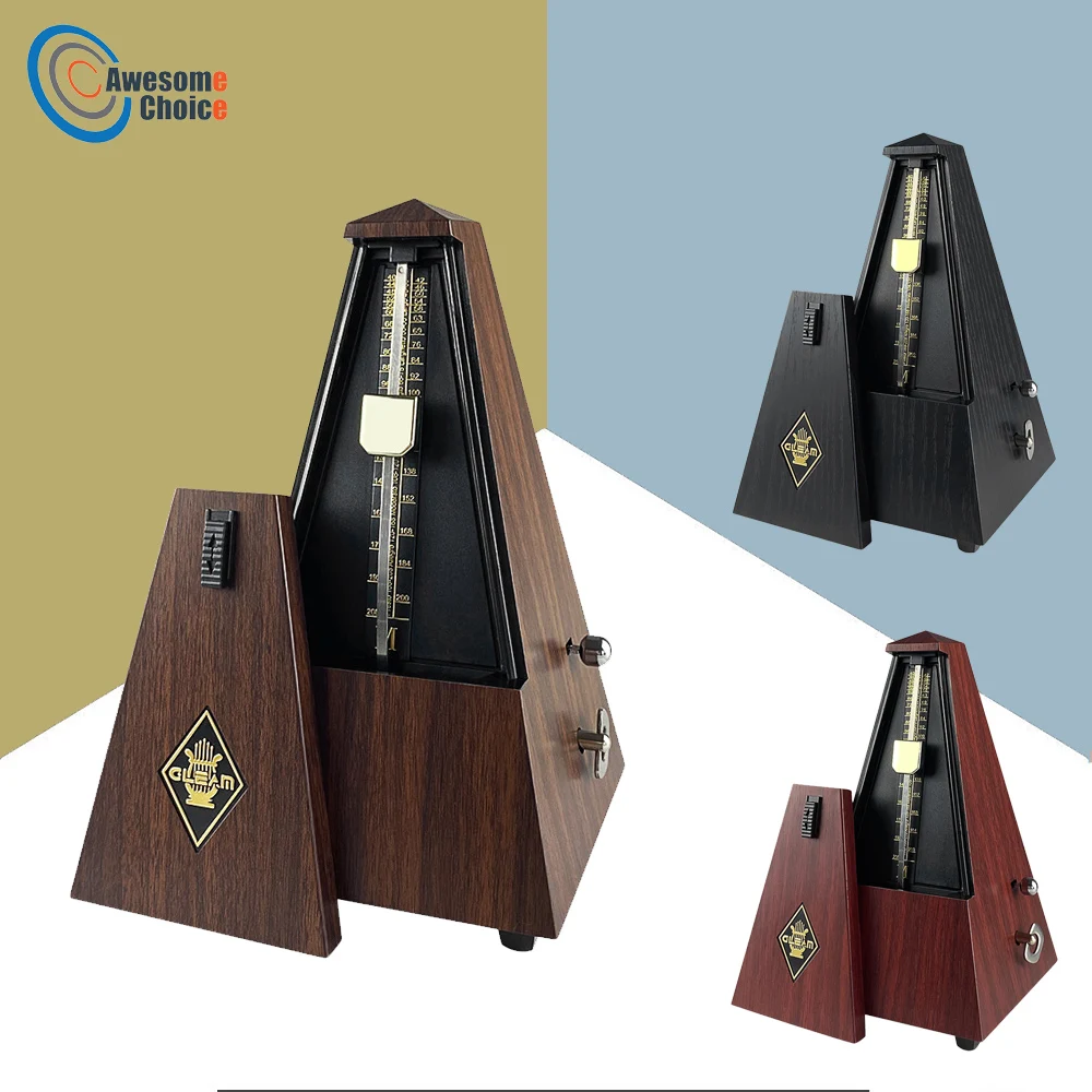 Standard Universal Guitar Metronome Mechanical Metronome Wood Design for Guitar Violin Piano Bass Drum Practice for Beginners