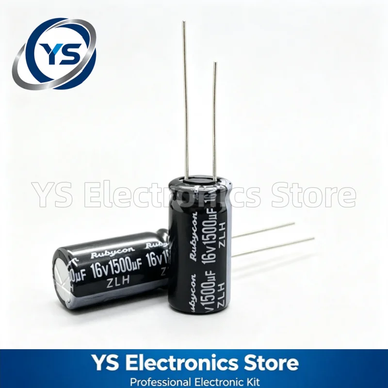 Фото Rubycon ZLH 16V1500UF 10x20мм 16ZLH1500MEFC10X20 1500мкФ 16В Электролитический конденсатор Новый Оригинальный Долговечный Низкое сопротивление 20% №4