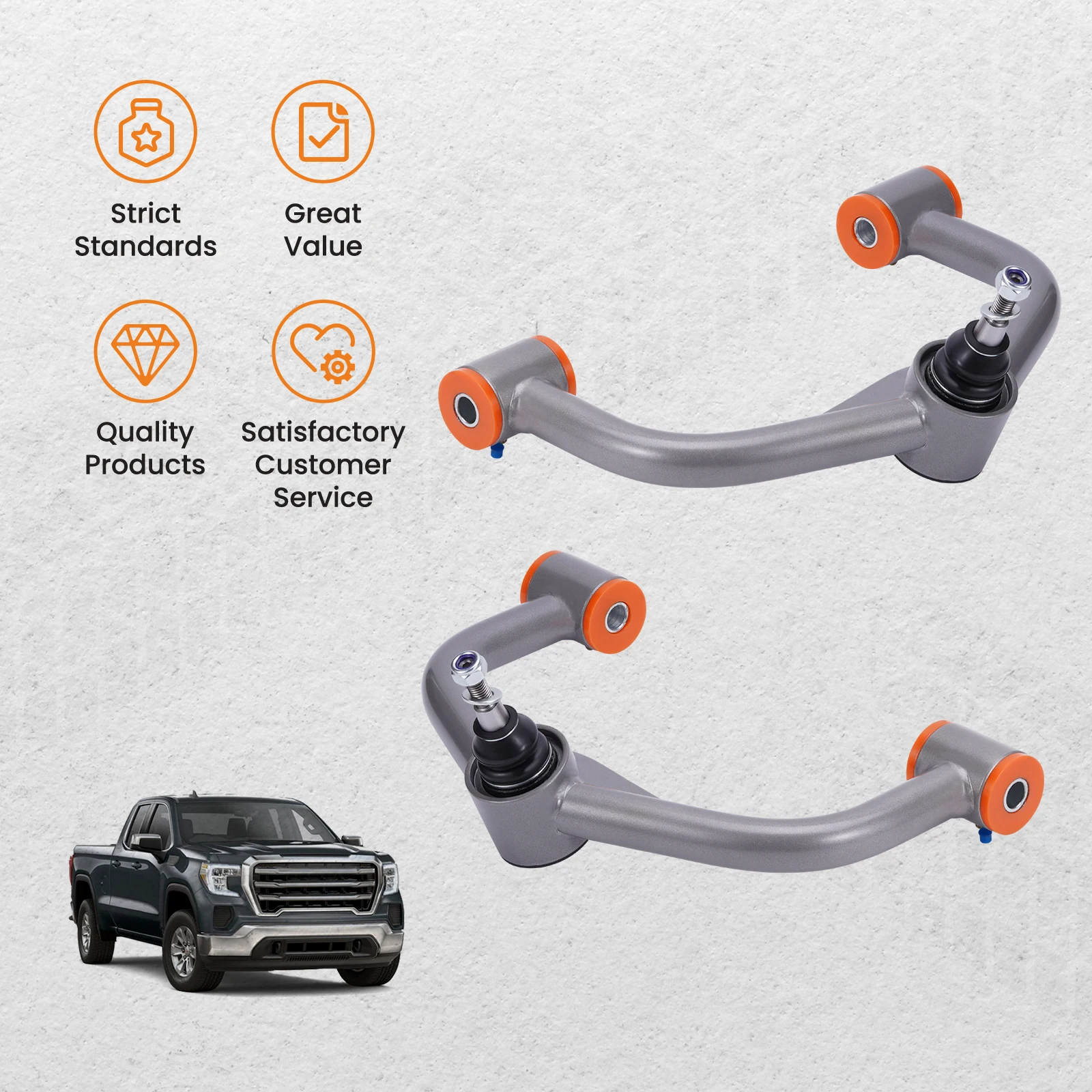 Передний верхний рычаг управления 2-4 &quotподъемник для Chevy GMC Sierra 2500HD 3500HD 2011-2020