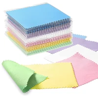 100pcs polish polishing cloth 8x8cm cleaning polishing cloth soft clean wipe wiping cloth for silver gold jewelry tools