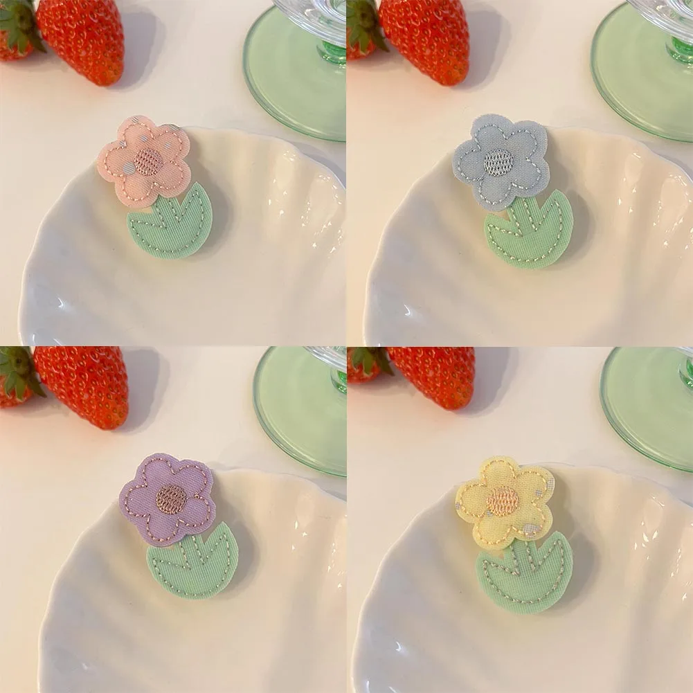 

Милые зажимы для волос с рисунком цветов и кремов для девочек, милые детские украшения для волос, челки, аксессуары для волос, боковые зажимы