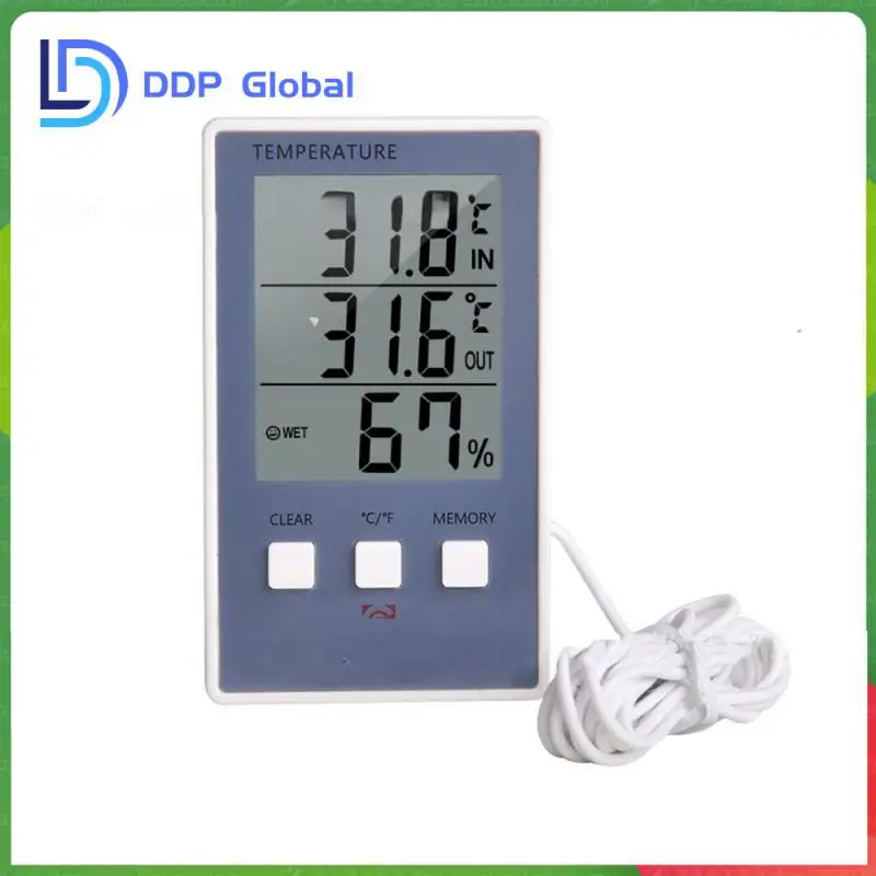 

Baby Room Temperature Humidity Meter Digital Weather Station Electronic Hygrometer Sensor Energy Saving Outdoor Thermometer