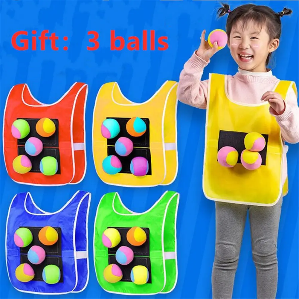 

Kids toys boys Games Toys Outdoor Game Sticky Ball Jersey Vest Waistcoat Throwing For Children Sports Entertainment Sticky Ball