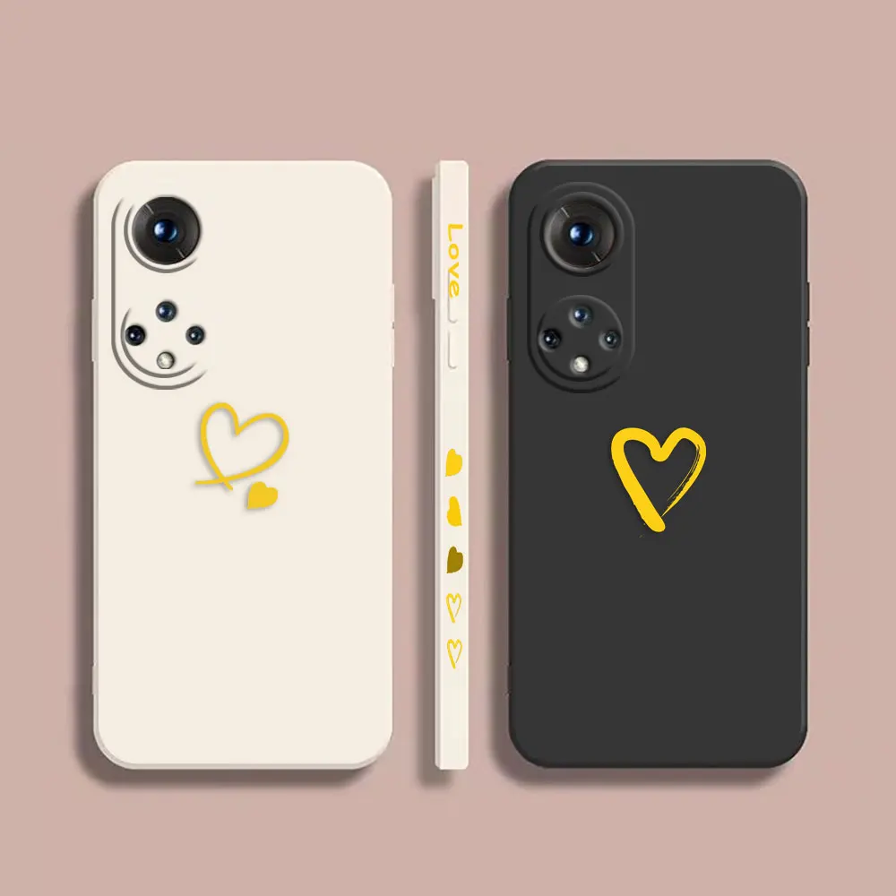 

Case For Honor 8X 9 10 20 30 30S 50 50 60 60 70 80 80 GT SE 5G PRO PLUS Case Cover Funda Cqoue Shell Capa Cute Love Heart Frame