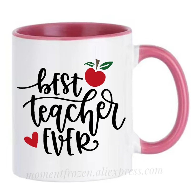 

Best Teacher Ever Cups Students Coffee Mugs Outdoors Party Bonfire Camping Drink Water Juice Coffeeware Home Decal Friends Gifts