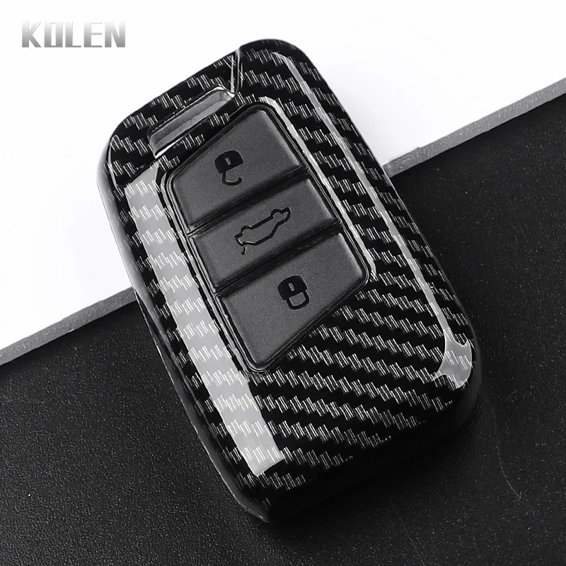 

Чехол для ключа автомобиля в стиле ABS из углеродного волокна для VW Volkswagen Magotan Passat B6 B7 B8 CC Arteon для Skoda Fabia Superb A7 Kodiaq