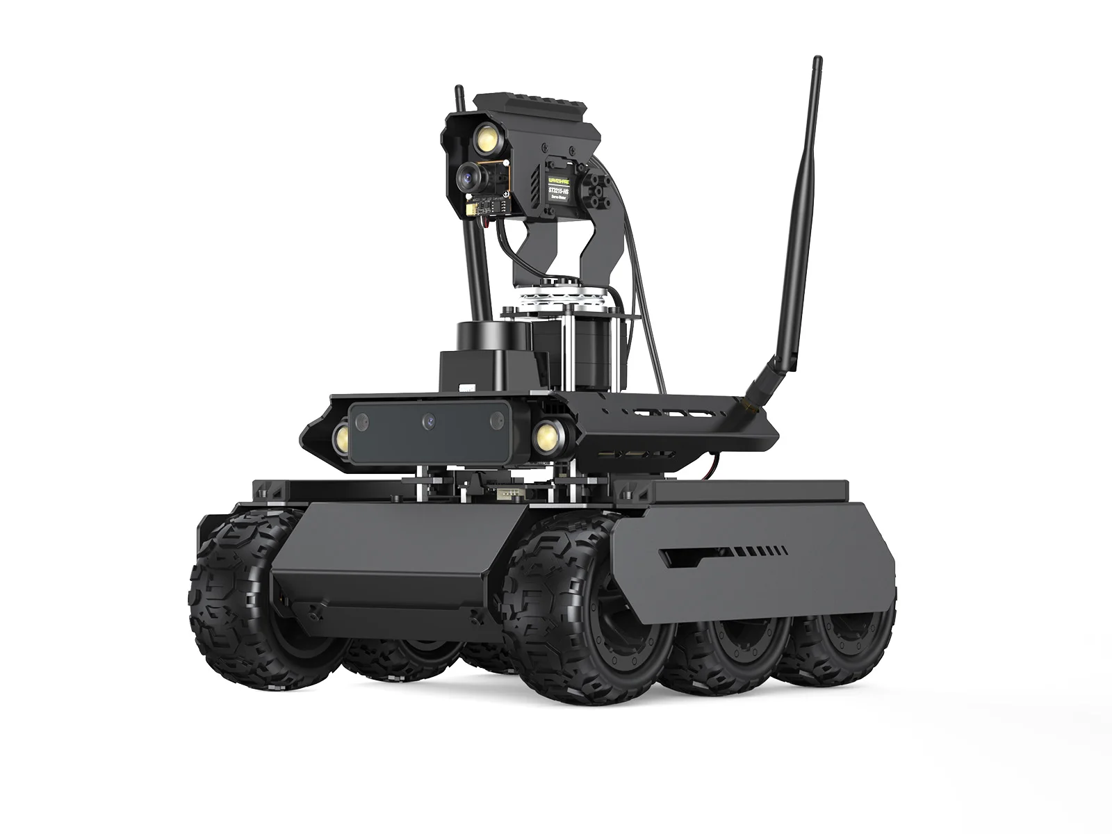 Waveshare UGV Rover ROS 2 6 колес 4 привода робот AI для платы серии Jetson Orin два контроллера 360° °