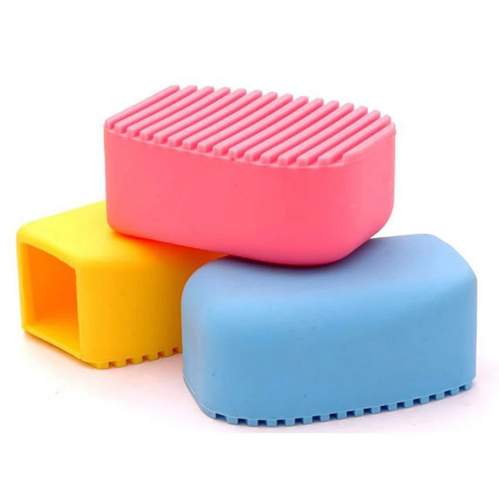 

Candy Colors Mini Handheld Silicone Washboard Laundry brush Random Color Useful