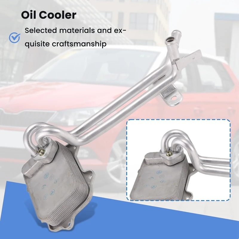 Масляный радиатор 03C117021J 03C117021D для Volkswagen Seat Alhambra Altea Ibiza Leon Toledo Skoda Fabia