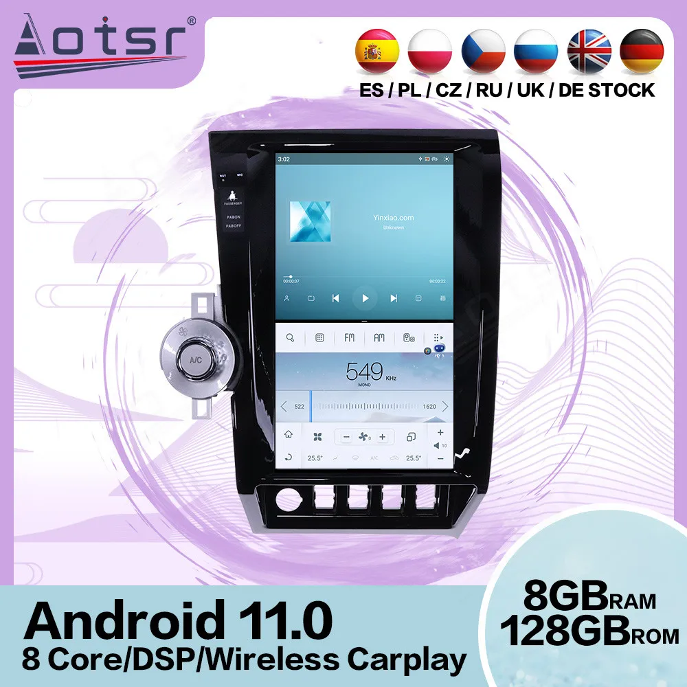 Radio con GPS para coche, unidad principal de Radio estéreo con Android 11, pantalla Tesla, 1600x1200, para Toyota Tundra 2007, 2008, 2009, 2010, 2011