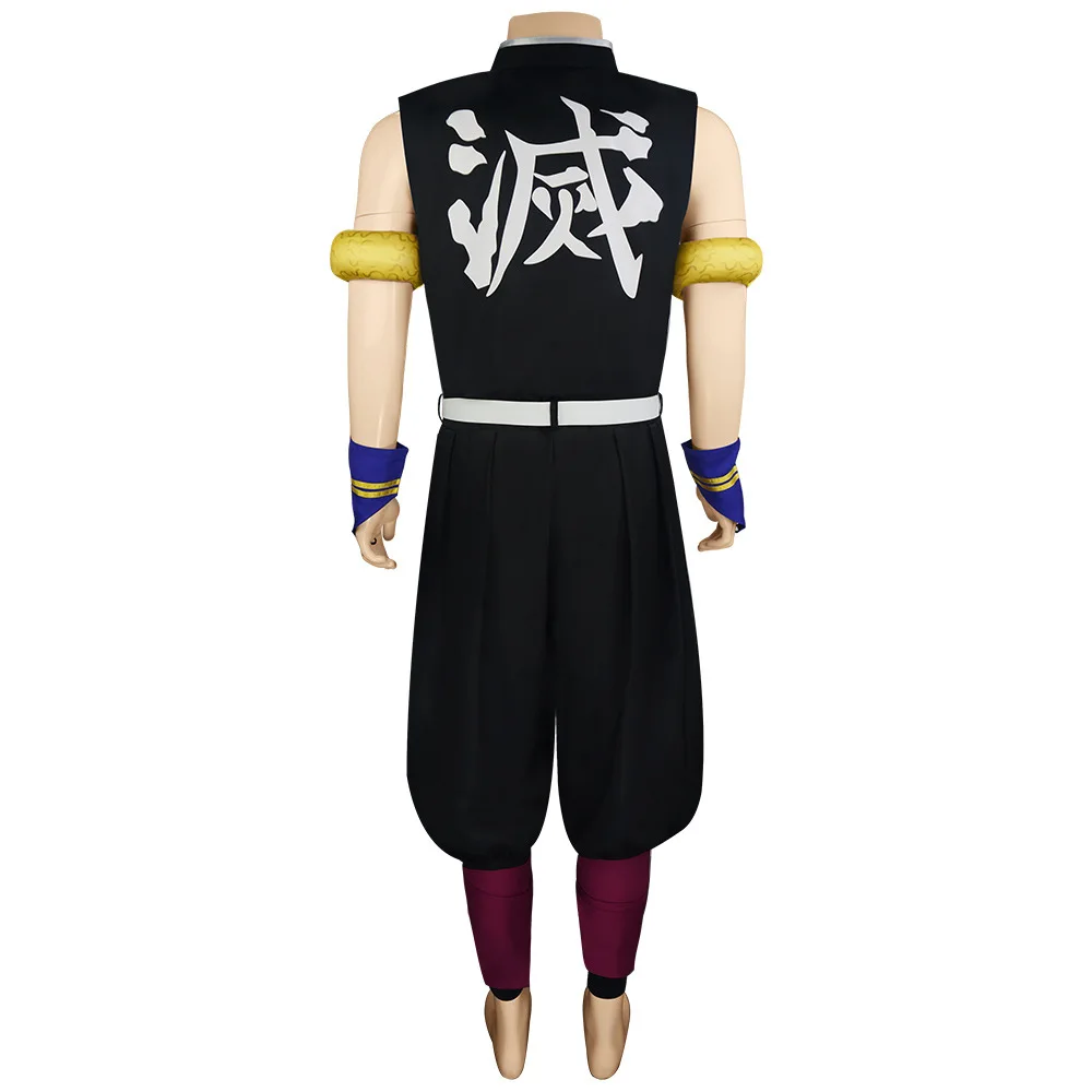 Anime Demon Slayer Season 2 Uzui Tengen Cosplay Costume Wives Suma Hinatsuru Makio Uniform Dress Set Halloween Party Clothes |