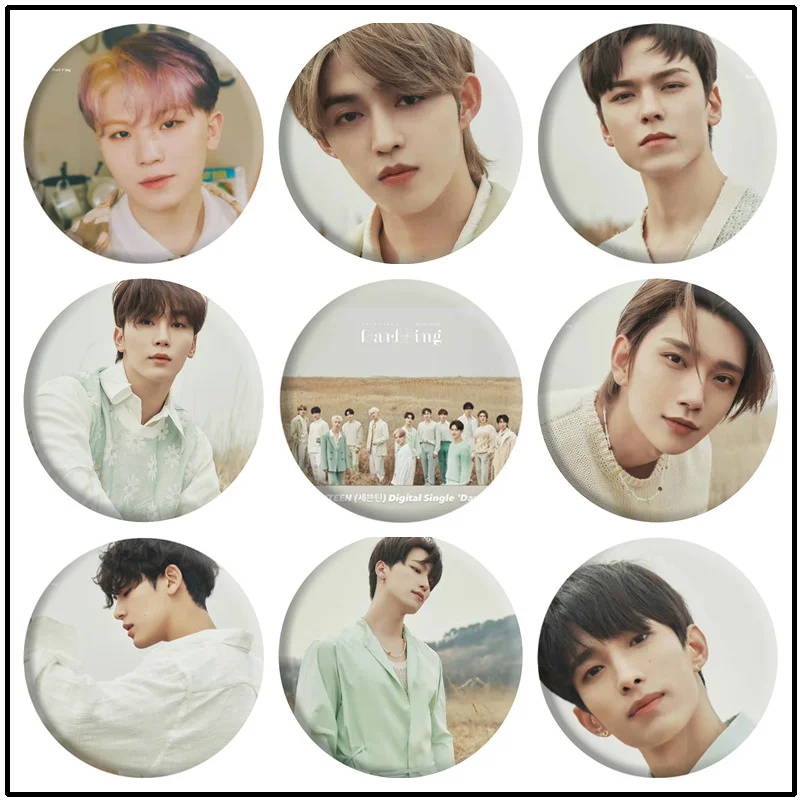 

Новинка, брошь SEVENTEEN Кей-поп, Значки для одежды, рюкзака, украшение, коллекция фанатов, корейские модные аксессуары