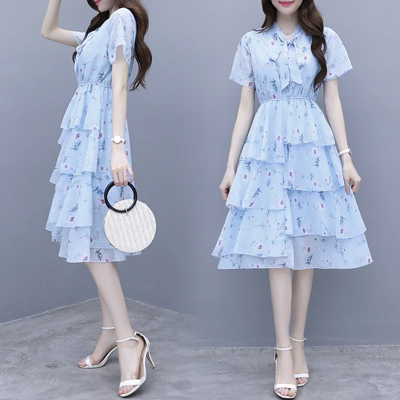

2020 summer teenager girls dress floral kids princess dresses 14 16 years old elegant girl dress robe enfant fille