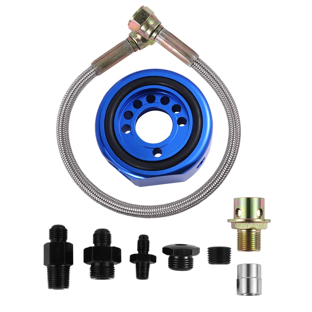

1 Set of Adapter Practical Professional Oil Pressure Gauge Adapter Car Oil Cooler for Car Truck SUV