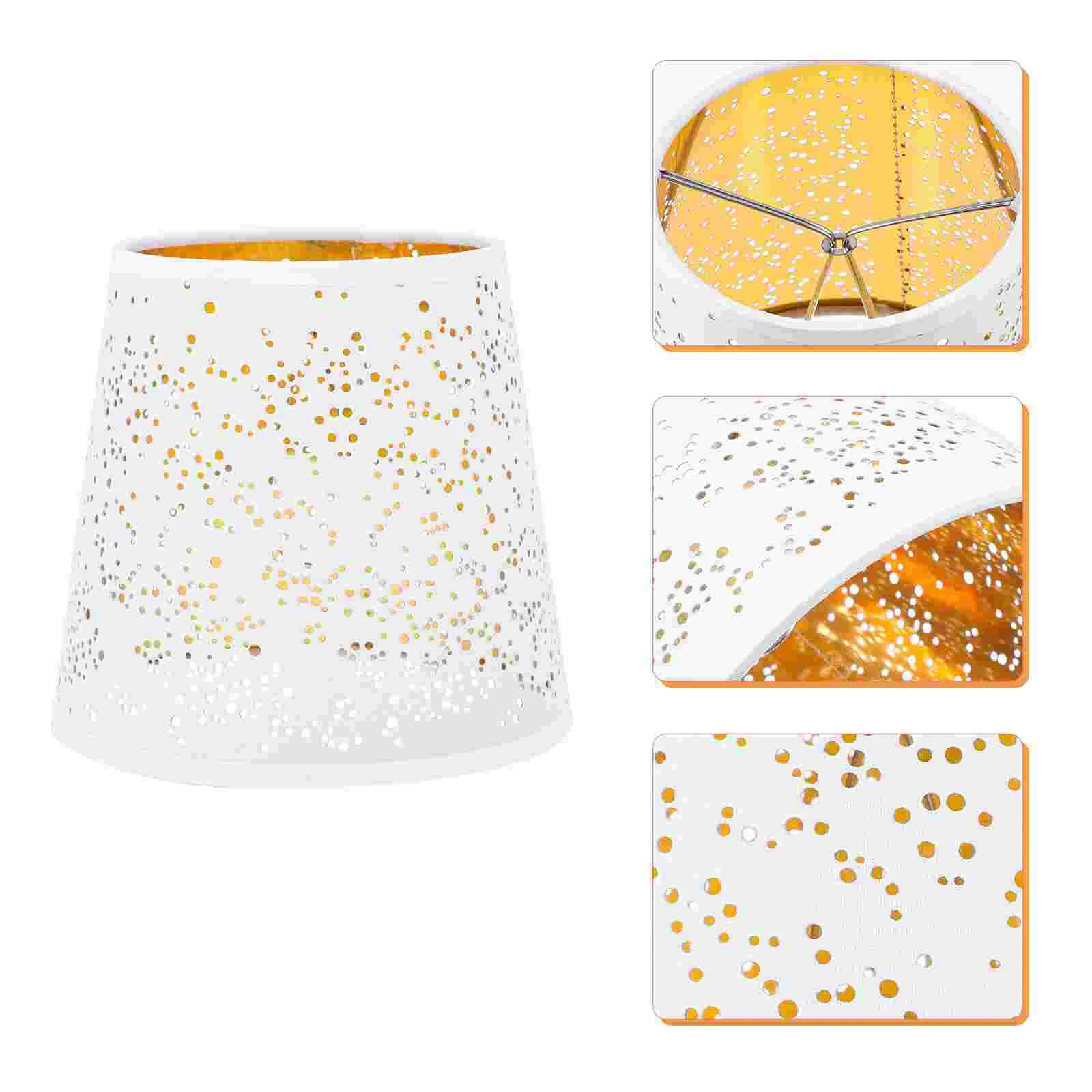 

Lamp Shades Shade Chandelier Cover Light Table Pendant Drum Lampshade Floor Fabric Walllampshades Cliphollow Out Cloth Bell