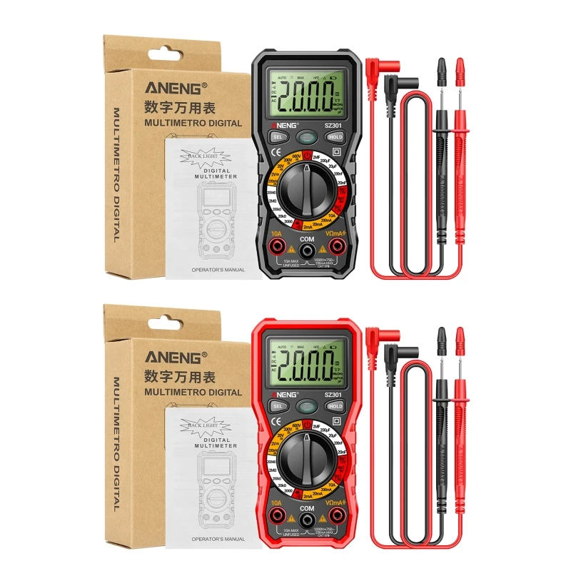

Digital Multimeter Voltmeter Ohmmeter Ammeter Multi Tester Meter Electronic Test Meter Measures Voltage Current Diodes