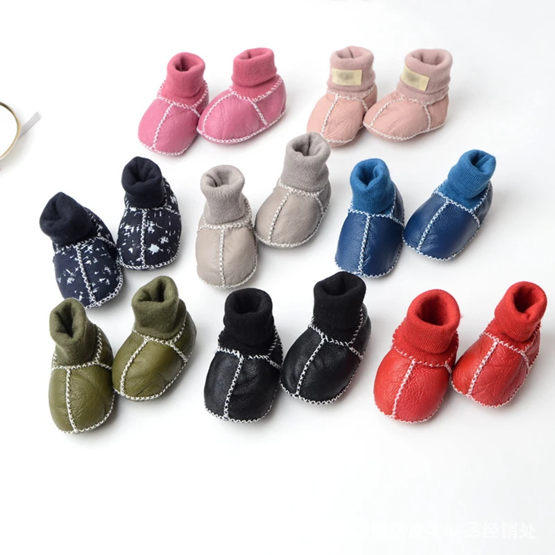 

Winter Plus Velvet Baby First Walkers Girl Shoes Casual Booties Toddler Crib Shoes Warm Baby shoes