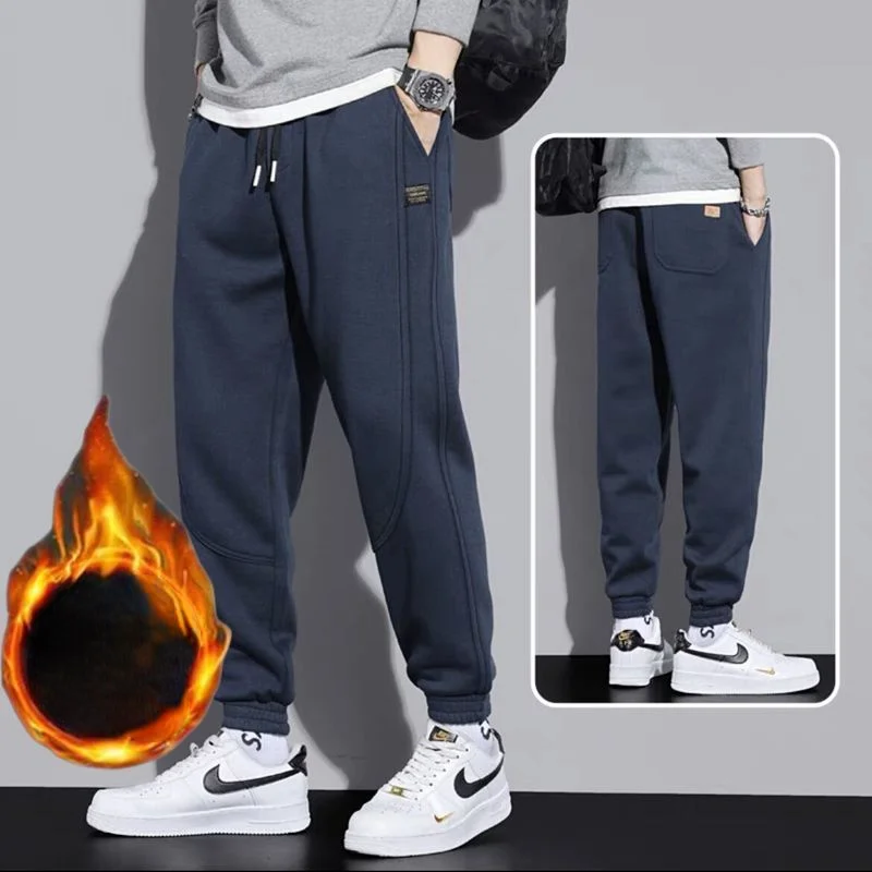 Fashion 2023 New Winter Men's Clothing Brand Clothes Casual Pants Long Straight Business Fashion Elastic Trousers Male L64