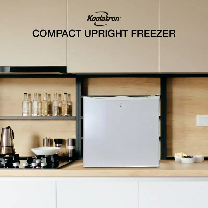 

Free shipping Freezer 1.2 cu ft, Compact Freezer 34 Litre, White, Manual Defrost