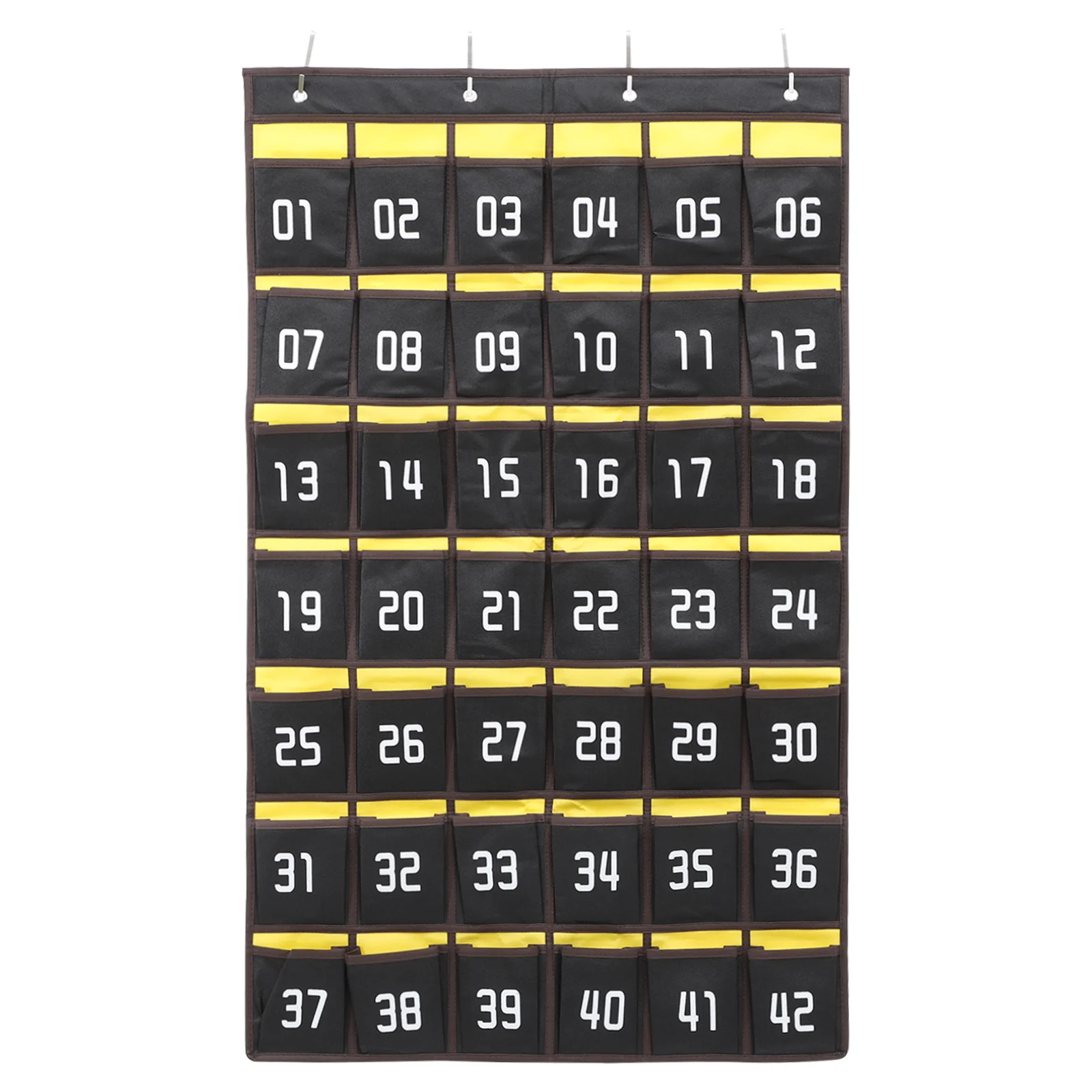 

Library Card Phone Pockets Bag Numbered Black Folders Calculator Bags Non-woven Fabric Student