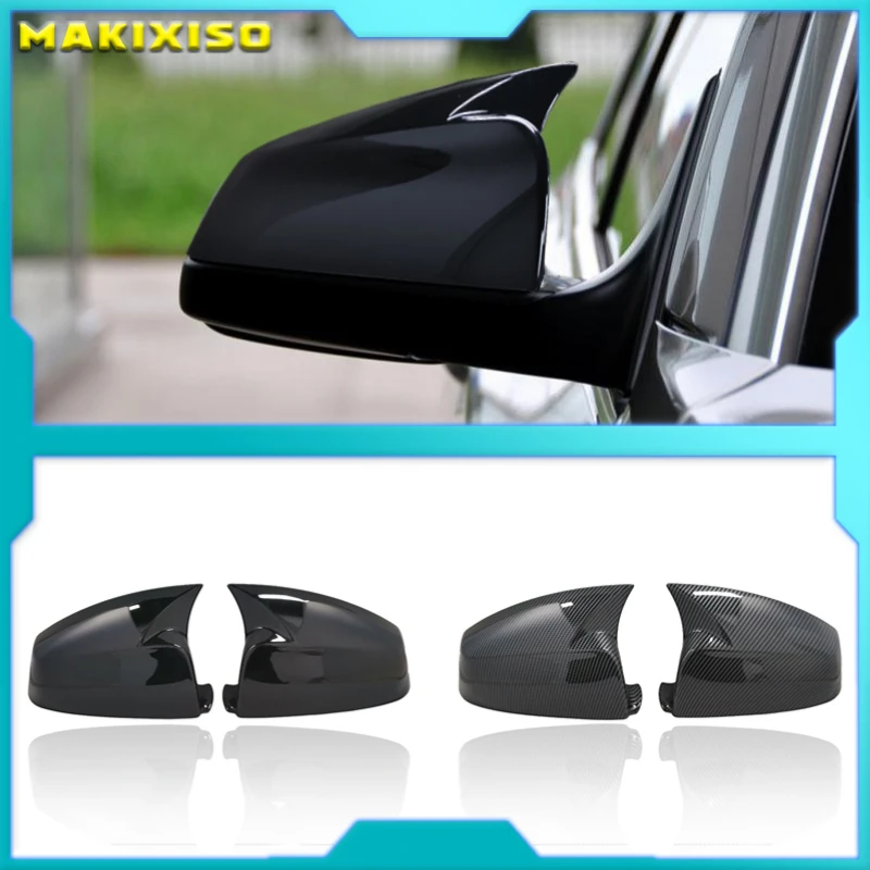 

Side Wing Rearview Mirror Cover Cap For BMW 5 6 7 Series F01 F02 F03 F04 F06 F07 F10 F11 F12 F13 Carbon Black high quality types