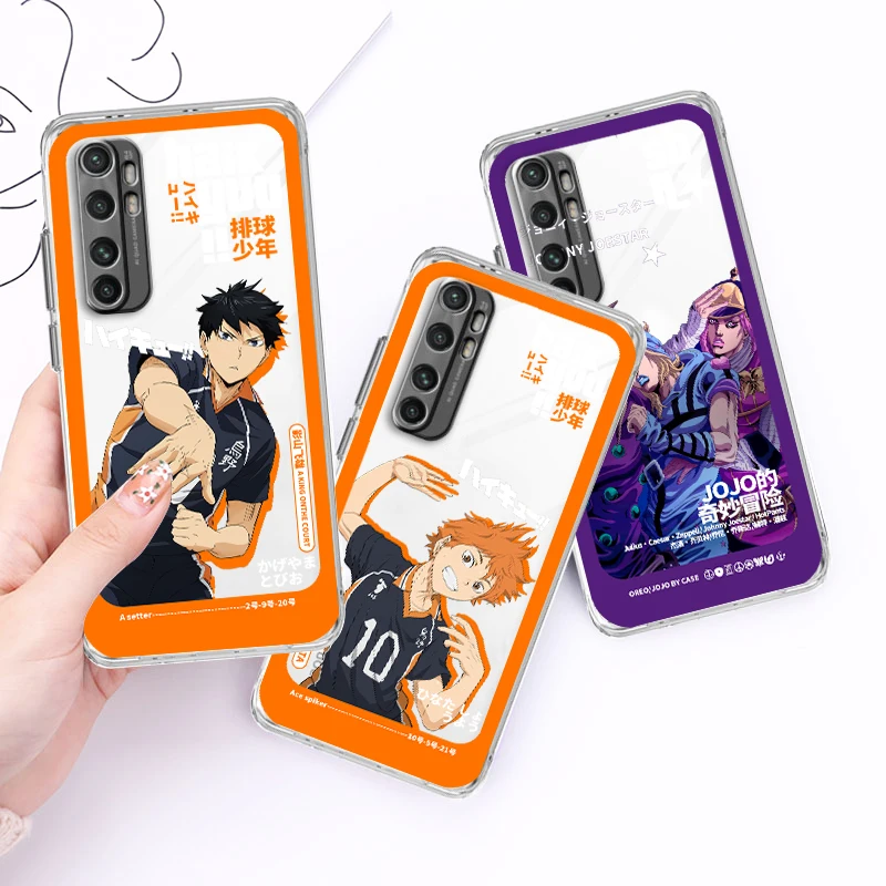 

Japanese Anime Volleyball Transparent Cover Phone Case For Xiaomi Mi 12S 12X 12 11 11T 11i 10T 10 Pro Lite Ultra 5G 9T 9SE 8