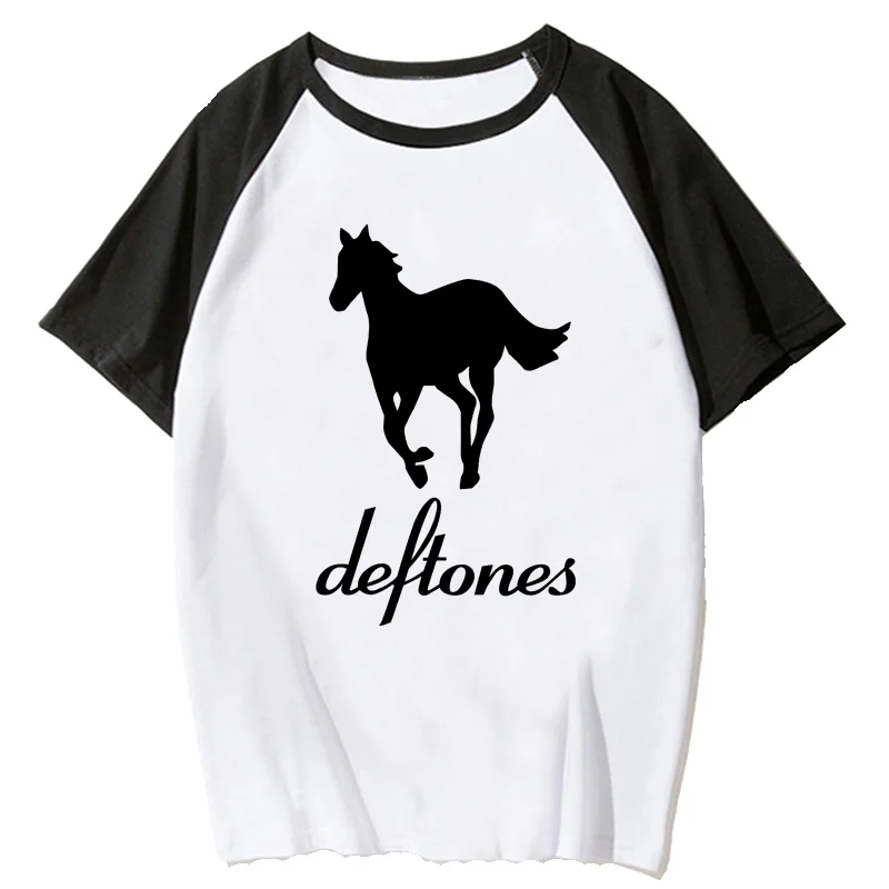 

deftones top tees male white t shirt manga casual graphic clothes streetwear anime