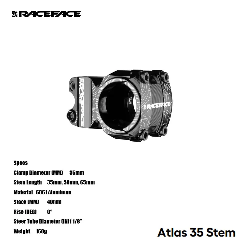 RACEFACE Atlas 35 Stem 35mm Clamp Diameter 35mm, 50mm, 65mm 
