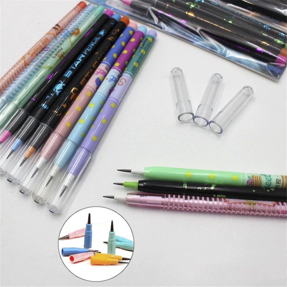S Auto Pencil Cute Stationery Push-a-point Strong Pencil Lead For School Supplies