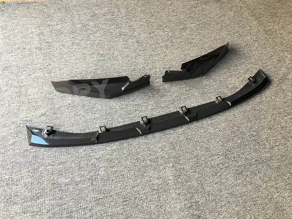 

DRY CARBON Сухой карбоновый передний бампер в стиле M, разделители губ, спойлер, комплекты кузова для BMW G80 M3 G82 G83 M4 2021+ FRP