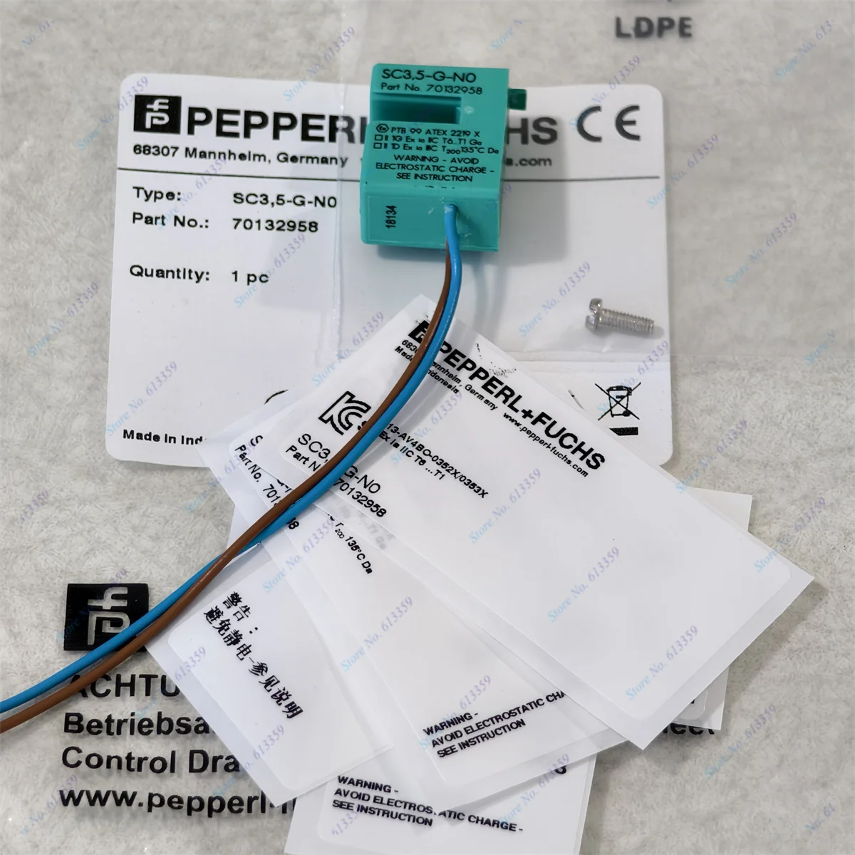 Фотоэлемент P + F датчик индуктивного типа слота новый оригинальный