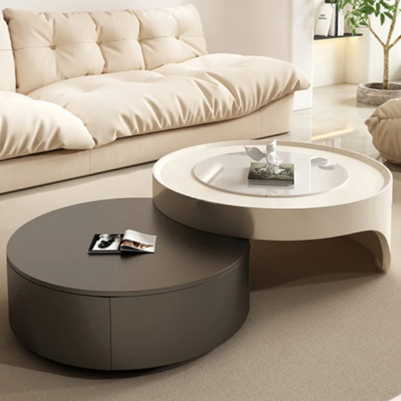 

Balcony Minimalist Garden Coffee Table Night Design Auxiliary Center Salon Round Middle Table Models Orta Sehpa Furniture YR50CB