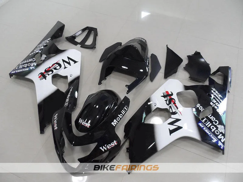 

Motorcycle Fairing kit Fit For GSXR600 750 K4 04 05 GSXR 600 GSXR750 2004 2005 ABS Fairings Set West