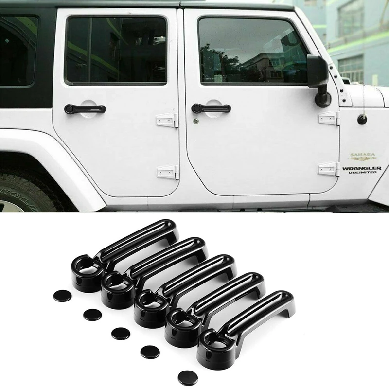 

Для JEEP Wrangler JK 07-17 Liberty 08-12 Dodge Nitro 07-11 4Dr наружная дверная ручка и задняя дверь Крышка отделка Аксессуары