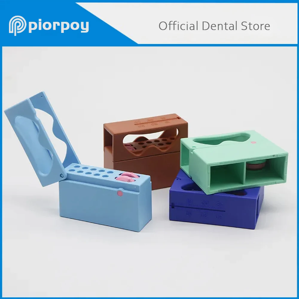 

PIORPOY Plastic 10 Holes Dental Endo Files Holder With Memory Dentistry Organizers Disinfection Box Odontologia Sterilizer Case