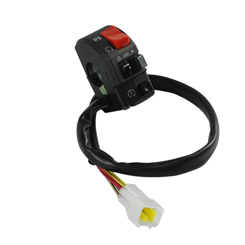 Руль мотоцикла 22 мм переключатели управления левый и правый для руля кнопка рога