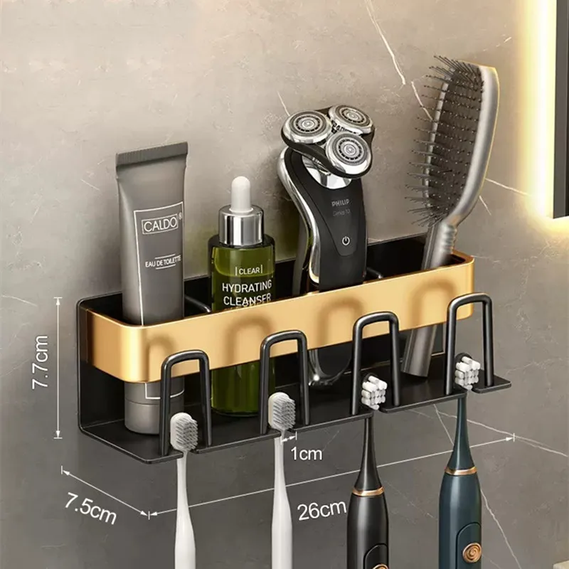 

Настенный держатель для зубных щёток, из алюминиевого сплава