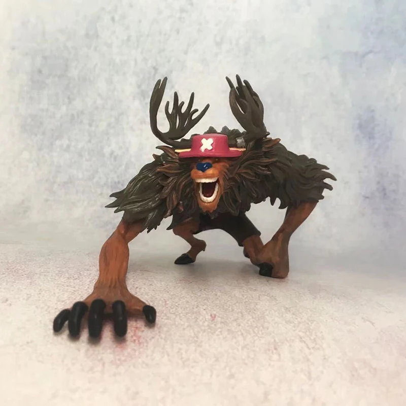 

1pcs Anime One Piece Action Figure Tony Tony Chopper Transform Into A Runaway Reindeer Rampage Figurine Car Home Accessories